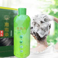 2024 NEW Shampoo 3 In 1 Black Hair Dye Coloring Shampoo Nourishes Long Lasting For Men Women Bubble Gray Hair Dye Shampoo 500ml