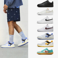 【NIKE 耐吉】運動鞋 休閒鞋 板鞋 COURT VISION 男鞋 女鞋 黑白藍 熊貓 小麥色 多款(FB1362-100&)