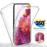 360 Cover on for Samsung Galaxy S20 FE 5G 6.5inch Case Soft TPU Double Side Transparent Coque For Samsung Samsun S 20FE S20 FE