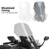 Motorcycles Sport Wind Deflector Windshield Headlamp Windscreen For Yamaha T-MAX 560 T-MAX560 TMAX560 Tmax560 2022 2023 2024