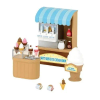 Mainan Koleksi Sylvanian Families Soft Serve Ice Cream Shop Pasti Ori
