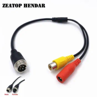 40Pcs M12 4Pin Aviation Head Male / Female to RCA + DC Female Extension Cable Adapter for CCTV Camera Security DVR Connector
