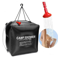 戶外40L野營淋浴袋太陽能沐浴袋大號洗澡水袋可折疊儲水袋