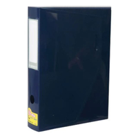 กระเป๋าพลาสติก สัน 6 ซม. สีน้ำเงิน e-file 80A A4