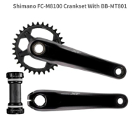 SHIMANO XT M8100 M8120 12s MTB Crankset Mountain Bike FC M8100 M8120 1x12Speed 170mm 175mm 32T 34T 36T MT801 Bottom Bracket
