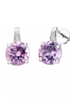 HABIB HABIB Claw Purple Amethyst and Diamond Earring in 375/9K White Gold 24692(E)