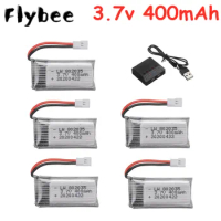 3.7V 400mAh Lipo Battery For KY101 H107 H31 E33C E33 U816A V252 H6C RC Drone Spare Parts 3.7v Battery with Charger Set 802035