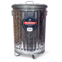 Behrens 20 gal Galvanized Steel Outdoor Refuse / Composter Can with Lid