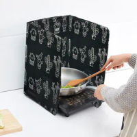 1PC Portable Oil Splatter Screens Aluminium Foil Plate Gas Stove Splash Proof Baffle Home Cooking Tools Kitchen Gadgets