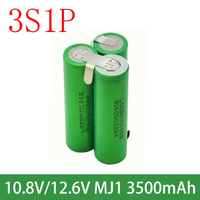 18650 MJ1 1S3P 2S1P 3S2P 4S2P 5S2P 3.7V 8.4V 10.8V 16.8V 18V 3500mAh 7000mAh untuk bateri pemutar sk