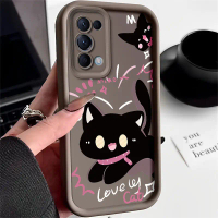 Ốp Điện Thoại, Thích Hợp Cho OPPO Reno5 / OPPO Find X3 Lite / OPPO Reno5 K 5G, Thiết Kế Mèo Đen Graf