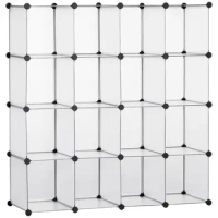 16 Cube Storage Organizer Shelves Unit Closet Cabinet, DIY Modular Book Shelf UK home office storage