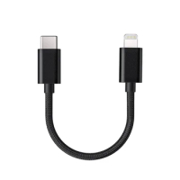 Fiio LT-LT1 Type-C to Lightning OTG Cable for Connect FIIO BTR3K/BTR5/Q3/Q5s-TC USB-C DAC / AMP to iOS Devices