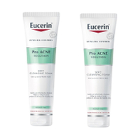 Eucerin Pro Acne Solution Soft Cleansing Foam 150g โฟมล้างหน้า ผลิตภัณฑ์ทำความสะอาดผิวหน้า โฟมล้างหน