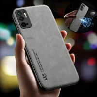 For Xiaomi Poco M3 Pro Case Car Magnetic Holder Phone Case For Poxo Poko Little M3Pro M 3 Pro 5G Soft TPU Leather Back Cover
