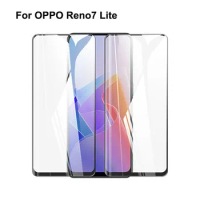 2PCS For OPPO Reno7 Lite Glass Tempered Full Cover Tempered Glass Film Screen Protector Film For OPPO Reno 7 Lite Protection