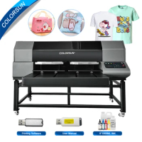 Colorsun A2 DTG Printer Dual Printing table I3200 Digital Printing Machine DTG Impresora Flatbed Printer For T-shirt Hoodies Bag
