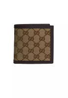 GUCCI Gucci Men's Signature Bifold Wallet With Coin Compartment 150413