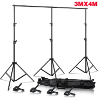 SH 3x4M Backdrop Background Stand Heavy Duty Aluminum Alloy 6KG Large Frame Support System For Photography Photo Studio Video