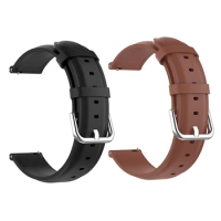 Leather Wrist Strap For Ticwatch Pro 3/Pro 2020 Smart Watch Band Replace Bracelets For Ticwatch E2/S2/GTX