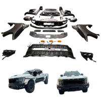 Auto Tuning Front Bumper Grill Bonnet Bodykit 2012-2021 For Ford Ranger T6 T7 T8 Up To F150 Body Kit