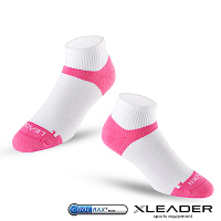 Leader X ST-06 Coolmax專業排汗除臭 機能運動襪 女款 白桃