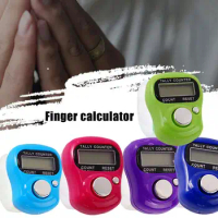 Portable Electronic Digital Counter Finger Calculator Equipment Hand Finger Tally Held Small Fitness Counter Pedometer S2M3