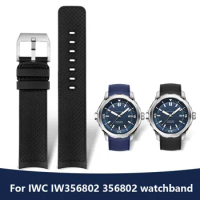 Fluororubber strap for men IWC IW328802 376806 IW376805 IW379505 watches band Original 1:1 Quick release 22mm rubber watch strap