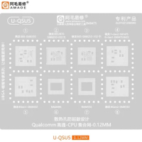 U-QSU5 BGA Reballing Solder Template Stencil for Snapdragon 888/870/865/SM8450/8550/8475/8425/SM8250/8350