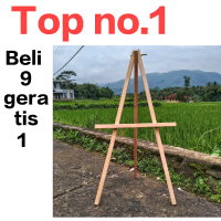 Easel stan wood Tripod Kayu Stan Poto Weding 100x50