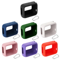 Speaker Silicone Case Anti Scratch Protective Cover with Carabiner Soft Skin Sleeve for JBL GO 4 Portable BT Speaker