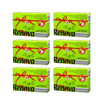 【RENOVA】Renova彩色芬香袖珍包紙手帕-☆薄荷口香糖-6組(1組有6包 共有36包 9抽/包)