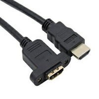HDMI 公對母 耳孔螺絲  長度0.5m 延長線 孔距27mm (含稅)【佑齊企業 iCmore】