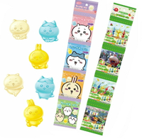 大賀屋 日本製 吉伊卡哇 皮克敏  萬代軟糖 日本軟糖 糖果 兒童糖果 4連包 造型軟糖 吉伊軟糖 J00054340