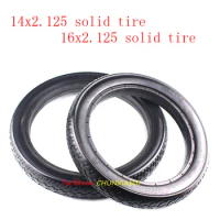 Super Quality16 Inch Solid Tyre16x2.125 Tubeless Tyre Electric Vehicle Tire Non Inflation Fits Folding Electric Bicycle E-bike