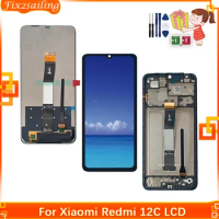 6.71'' LCD For Xiaomi Redmi 12C Display LCD Touch Screen Digitizer Assembly For Redmi 12C 22120RN86G Replacement Parts Tested