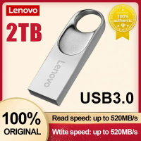 Original Lenovo U Disk Flash Drive 3.0ความเร็วสูง2TB 128GB USB แบบพกพาโลหะ SSD ฮาร์ดไดรฟ์หน่วยความจำแฟลชภายนอกสำหรับแล็ปท็อป