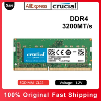 Crucial Laptop RAM DDR4 8GB 16GB 32GB 3200MHz Sodimm Memory For Dell Lenovo Asus HP Laptop Memory Stick