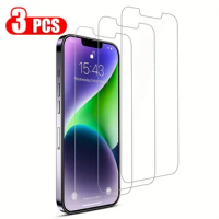 3pcs HD Clear Screen Protector Tempered Glass For Apple Iphone 14 13 12 11 Pro Max XR X XS MAX 14 15 Plus X XR XS Max 7 8Plus