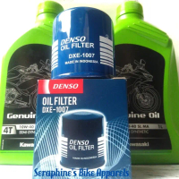 PAKET OLI KAWASAKI 10W40 + FILTER OLI NINJA 250FI Z250 FI VERSYS