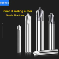 Carbide Radius Corner Rounding Cutter End Mill 12mm CNC Tools R0.5 R1 R2 R3 6 Inner R Mill Cutter Chamfering Router Bit Aluminum
