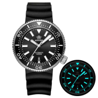 MY-H6 Addies Men's Automatic Mechanical Watch Business C3 Night Glow 1000m Diving Waterproof Ice Ball Steel Watch