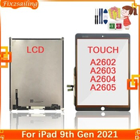 10.2'' LCD For iPad 9 10.2 2021 9th Gen A2602 A2603 A2604 A2605 LCD Touch Screen Glass Display Panel Replacement Parts Tested