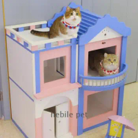 Good Quality Tower Luxury House Cage Cat Villa floor to ceiling cat tree With Date Coder