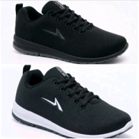 Ando Sepatu sekolah SD,SMP,SMA,ando hitam polos,hitam putih Casual