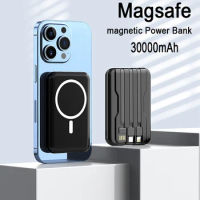 Magsafe Power Bank 30000mAh Qi Wireless Magnetic Powerbank Portable External Battery Charger for iPhone 15 14 Xiaomi poverbank
