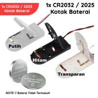 CR2032 CR2025 Battery Holder Case Kotak Tempat Baterai Batre Kancing Coin Koin 1x 2x 1 2 Slot 3V 6V 