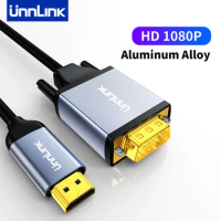 Unnlink 1080P HDMI to VGA Cable Converter Adapter for TV Box Laptop PC Xbox Switch PS4 to Projector Monitor TV Displayer