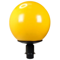 【彩渝】300MM PE 2.5英吋底座 庭園燈(戶外球形庭園燈 球形燈罩 觀景燈 造景燈 可搭LED)