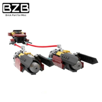 BZB MOC Star Movie Land Airship Mandalorians Marshall's Podracer Building Block Model Bricks Parts Kids Boys DIY Toys Best Gifts